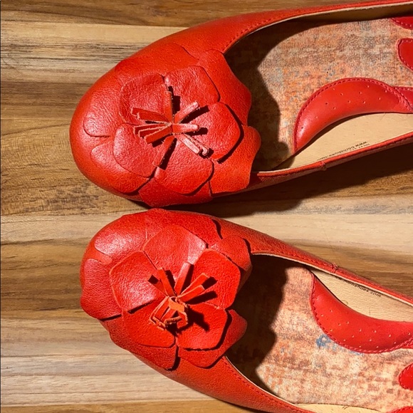 Born Shoes - Born || Red Leather Flats